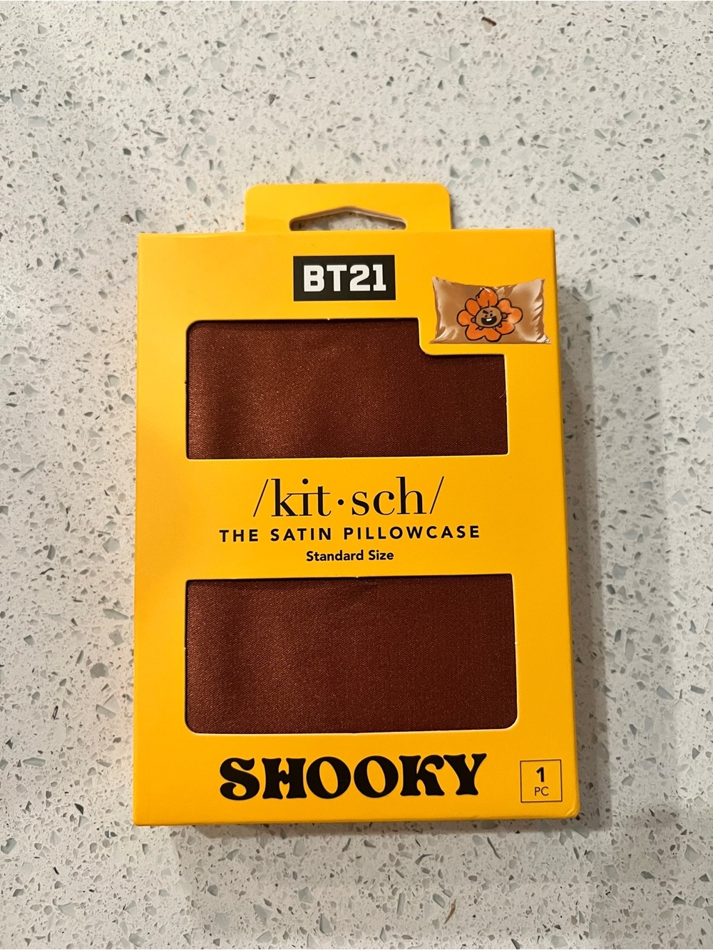 Suga BT21 Shooky satin pillowcase